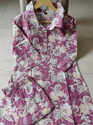 New Arrival Cotton Printed Night Suit For Women